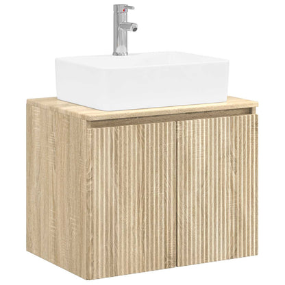 vidaXL Bathroom Furniture Set Sonoma Oak Engineered Wood