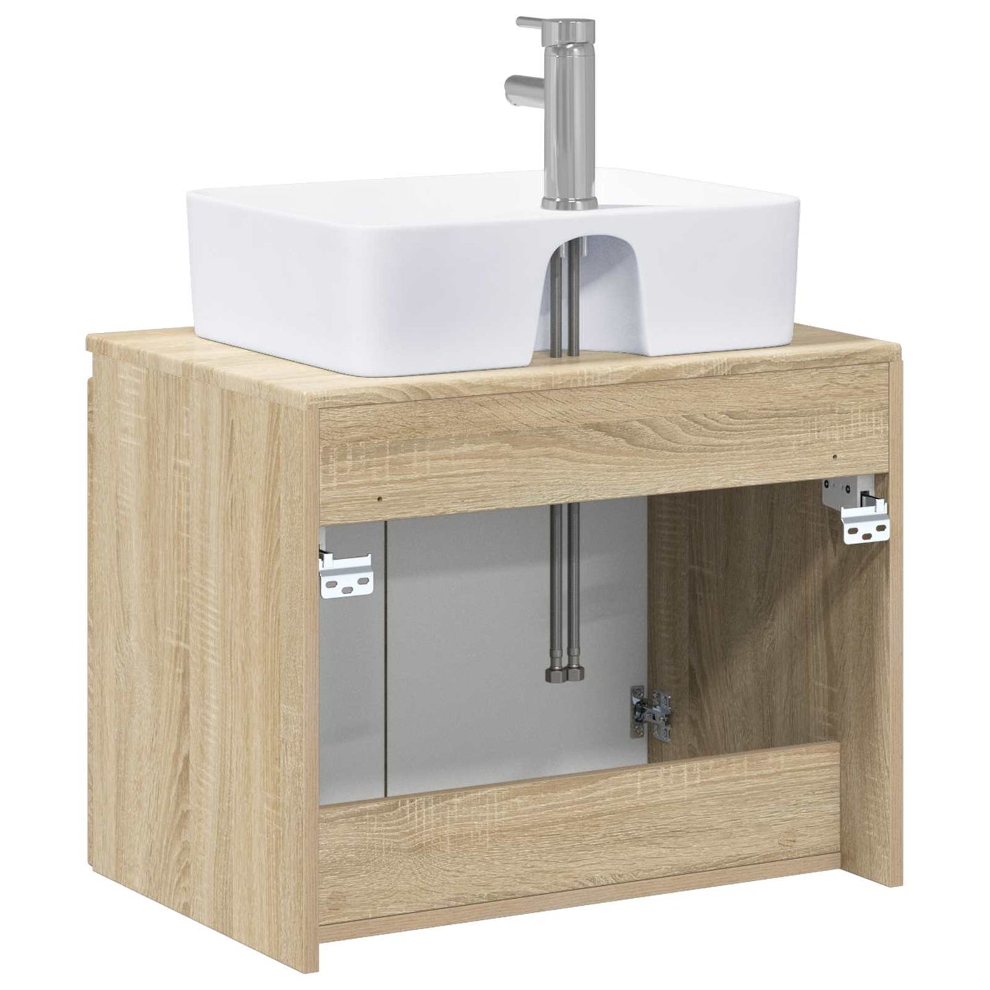 vidaXL Bathroom Furniture Set Sonoma Oak Engineered Wood