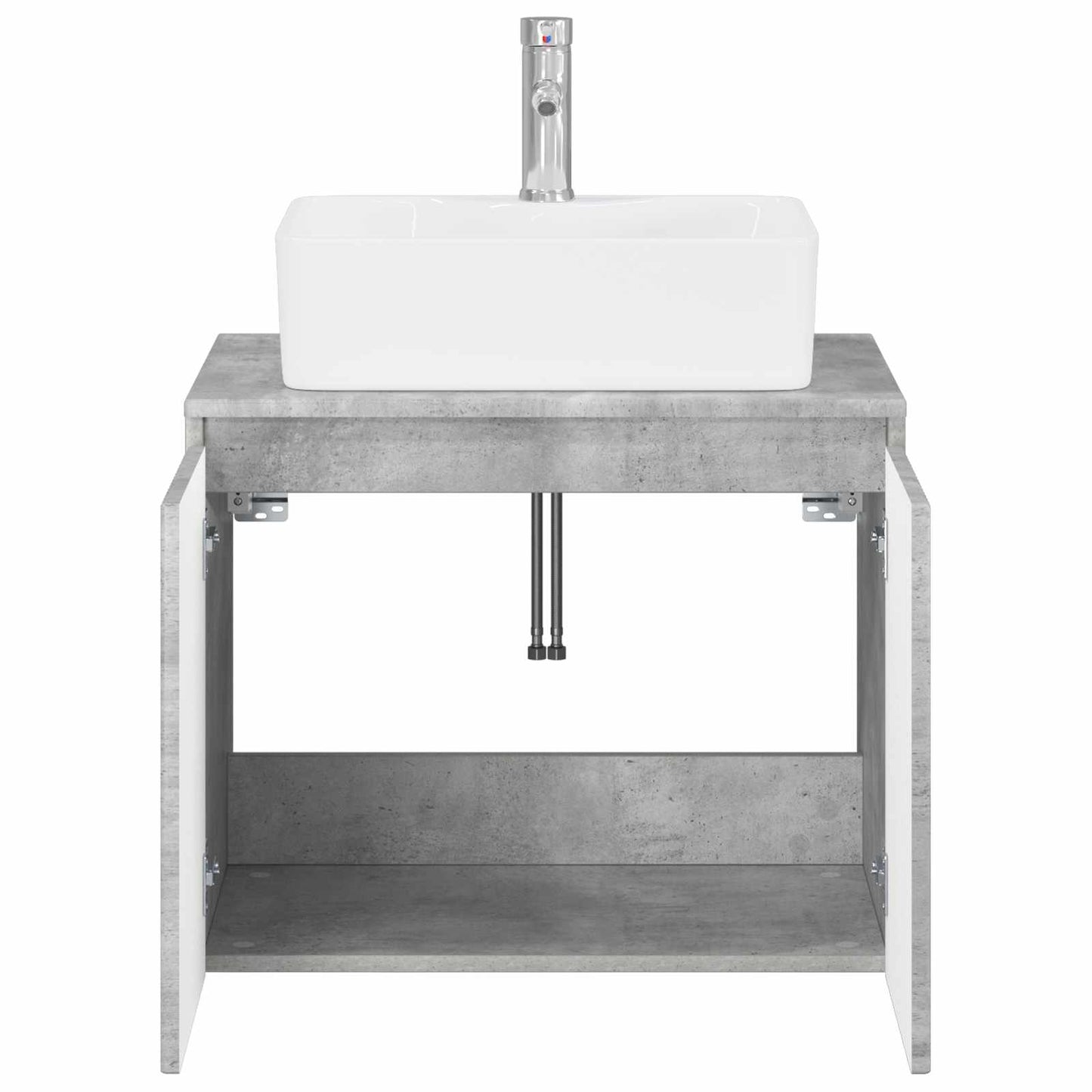 vidaXL Bathroom Furniture Set Concrete Grey Engineered Wood