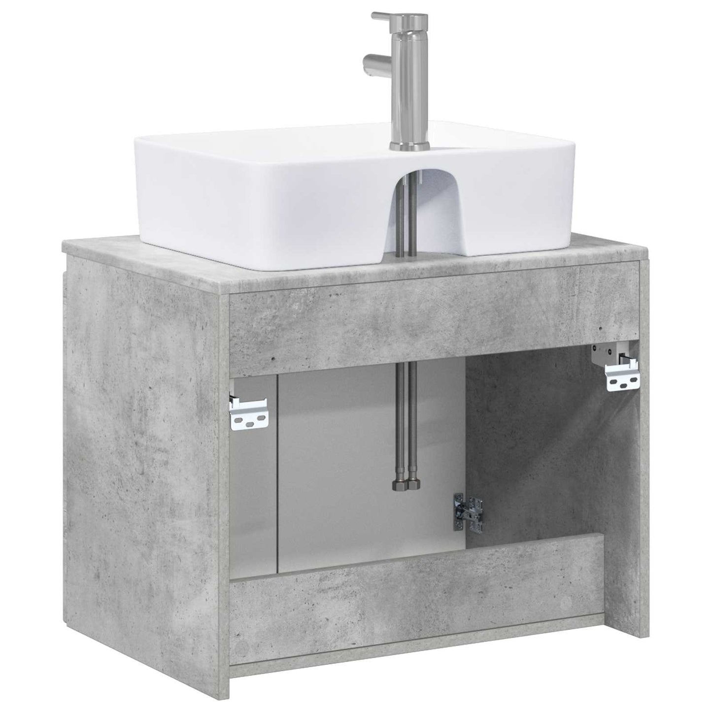 vidaXL Bathroom Furniture Set Concrete Grey Engineered Wood