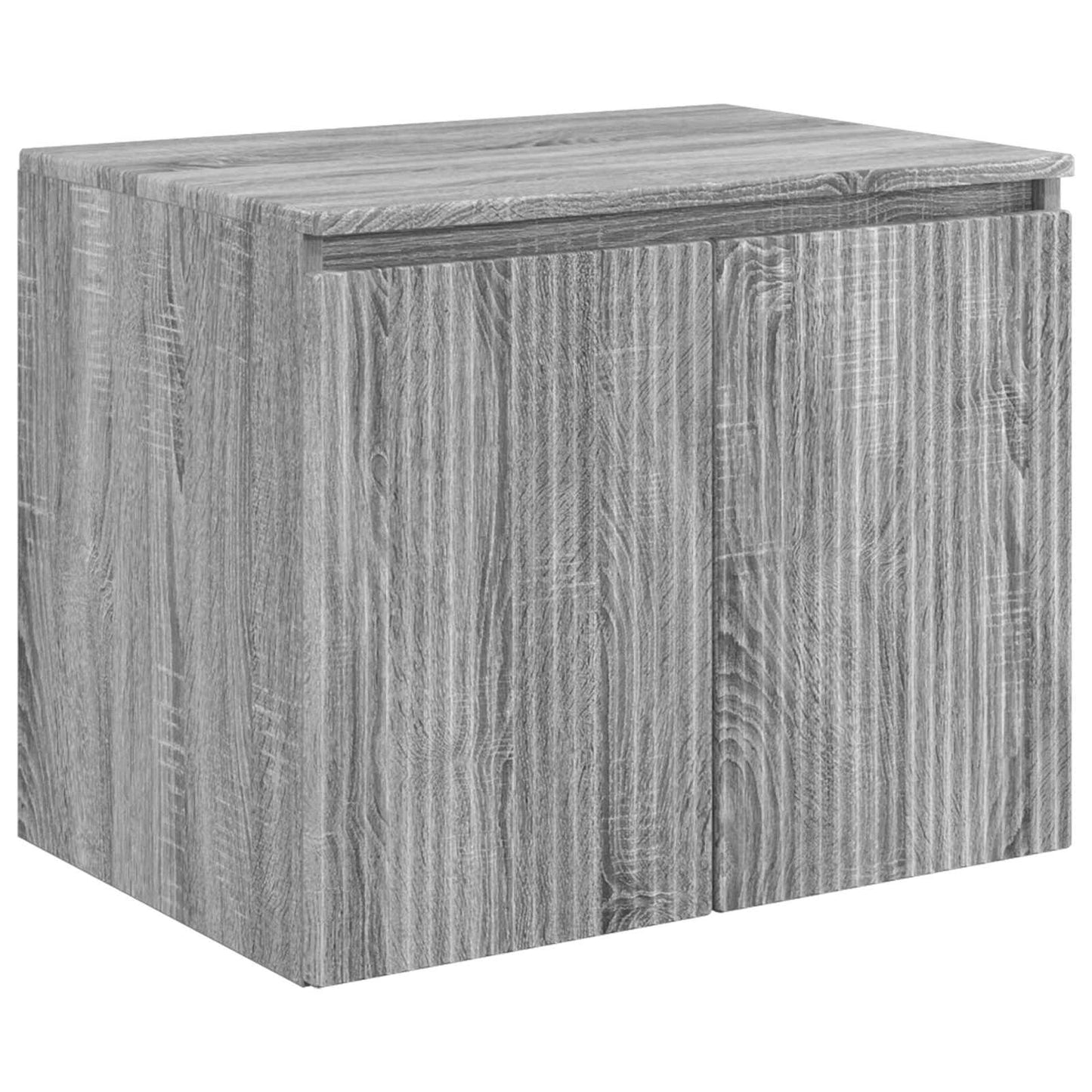 vidaXL Bathroom Furniture Set Grey Sonoma Engineered Wood