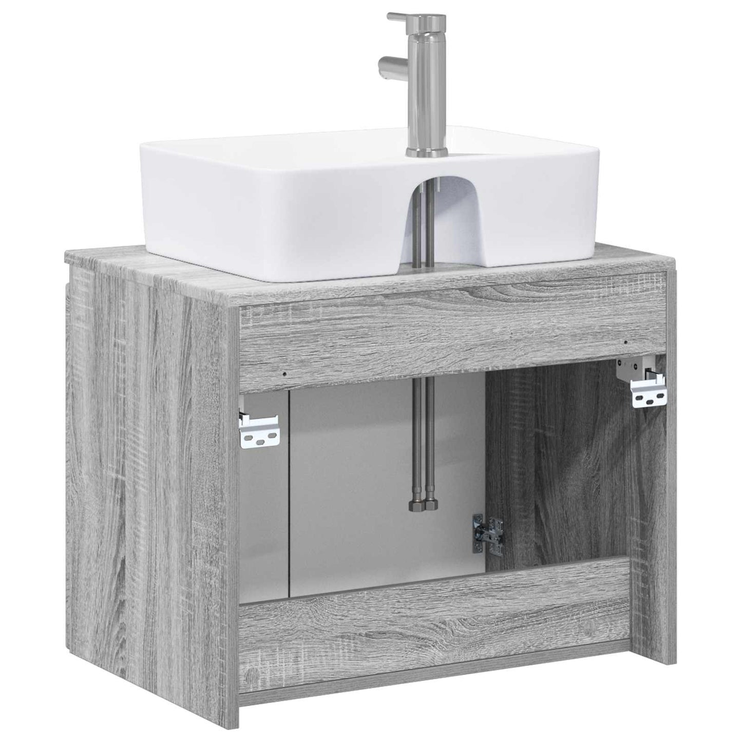 vidaXL Bathroom Furniture Set Grey Sonoma Engineered Wood