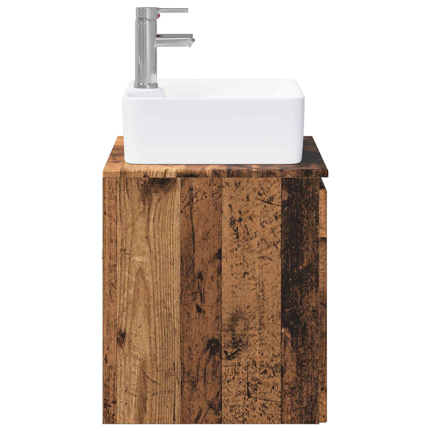 vidaXL Bathroom Furniture Set Old Wood Engineered Wood