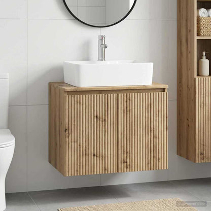 vidaXL Bathroom Furniture Set Artisan Oak Engineered Wood