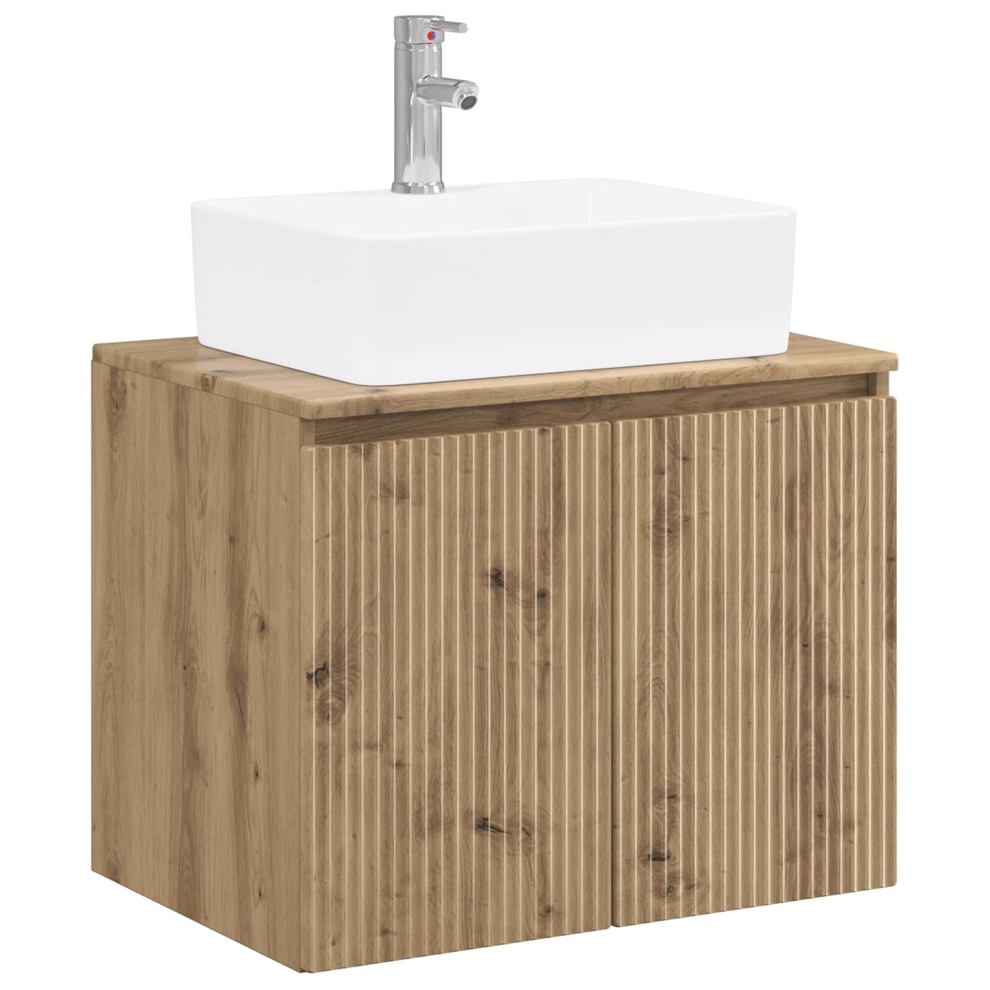 vidaXL Bathroom Furniture Set Artisan Oak Engineered Wood