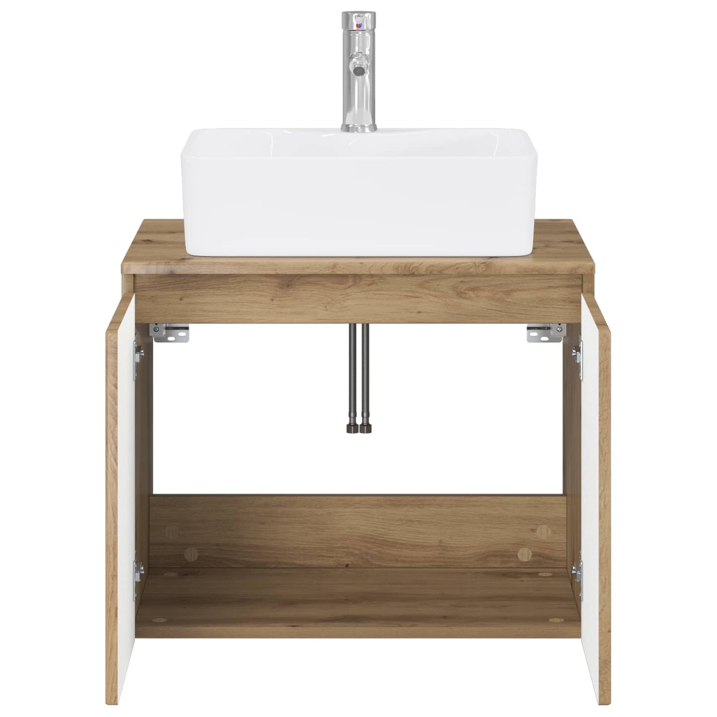 vidaXL Bathroom Furniture Set Artisan Oak Engineered Wood