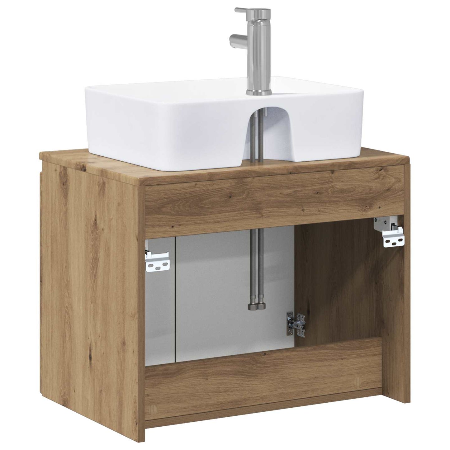 vidaXL Bathroom Furniture Set Artisan Oak Engineered Wood