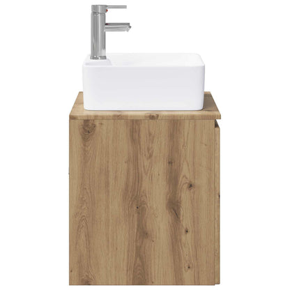 vidaXL Bathroom Furniture Set Artisan Oak Engineered Wood