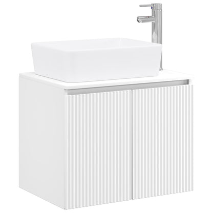 vidaXL Bathroom Furniture Set White Engineered Wood
