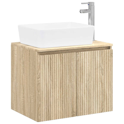 vidaXL Bathroom Furniture Set Sonoma Oak Engineered Wood