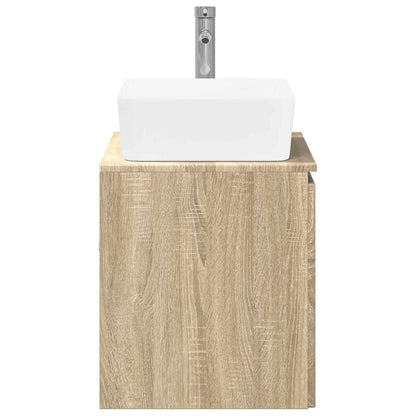 vidaXL Bathroom Furniture Set Sonoma Oak Engineered Wood