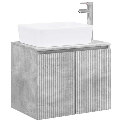 vidaXL Bathroom Furniture Set Concrete Grey Engineered Wood