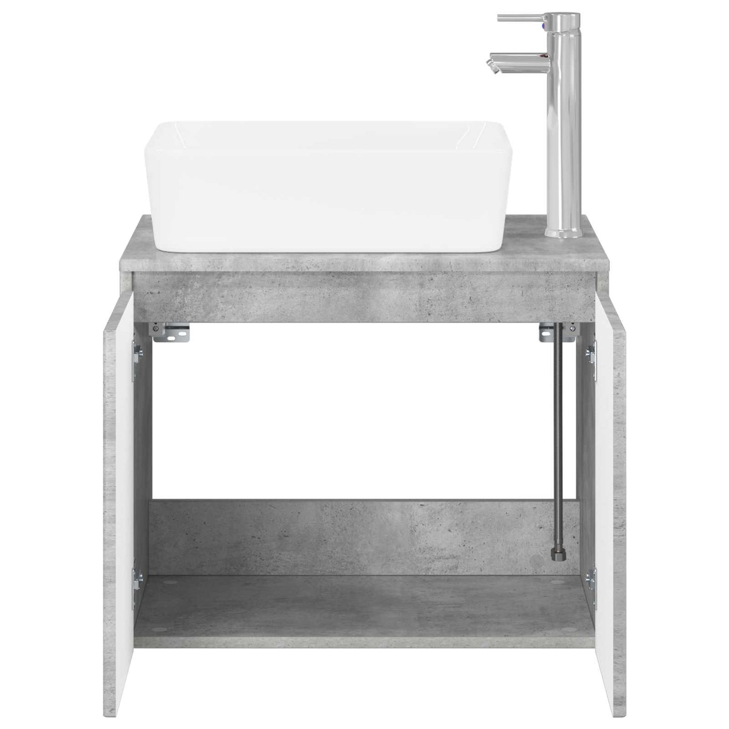 vidaXL Bathroom Furniture Set Concrete Grey Engineered Wood