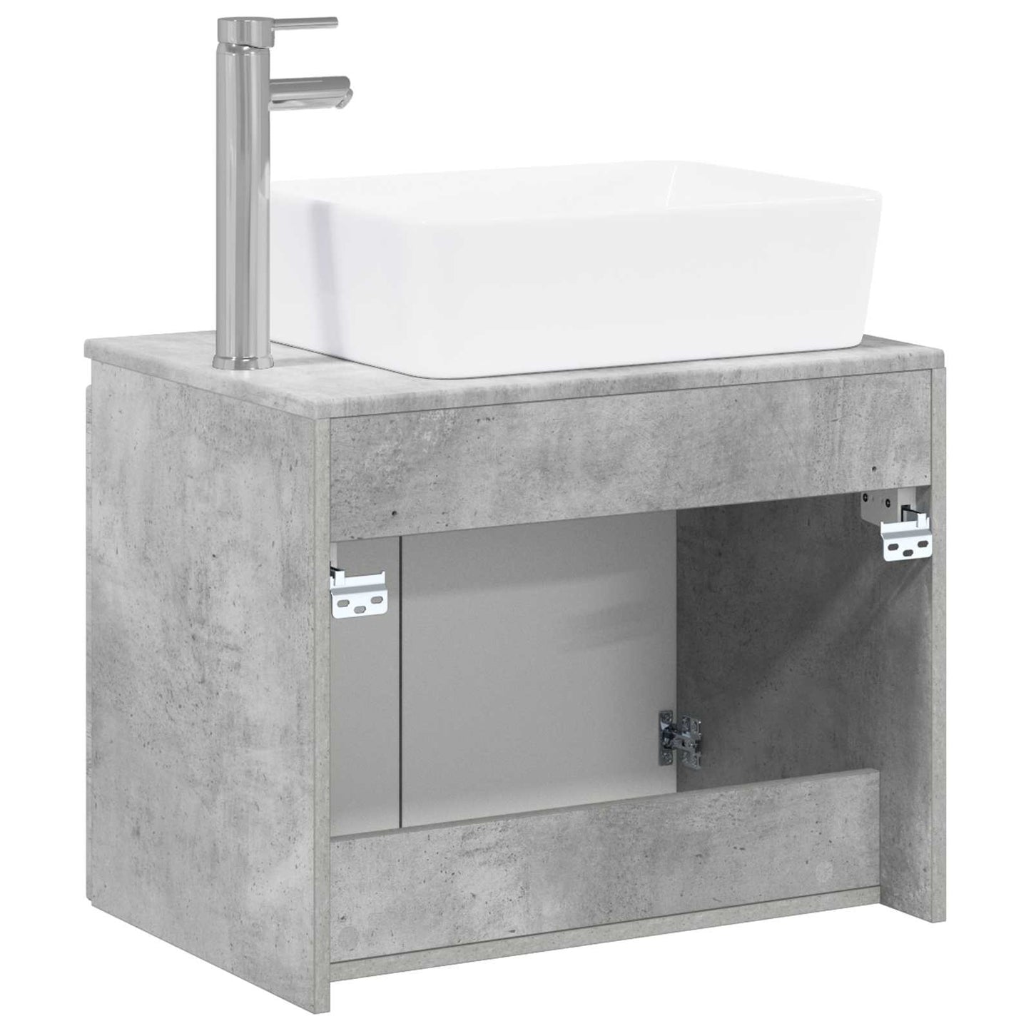 vidaXL Bathroom Furniture Set Concrete Grey Engineered Wood