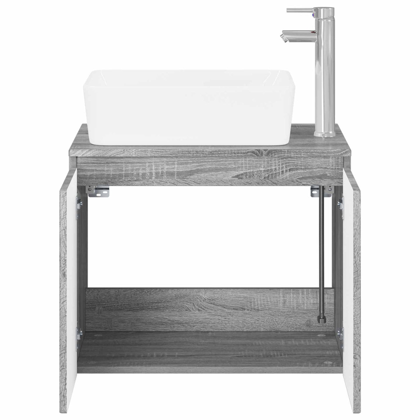 vidaXL Bathroom Furniture Set Grey Sonoma Engineered Wood
