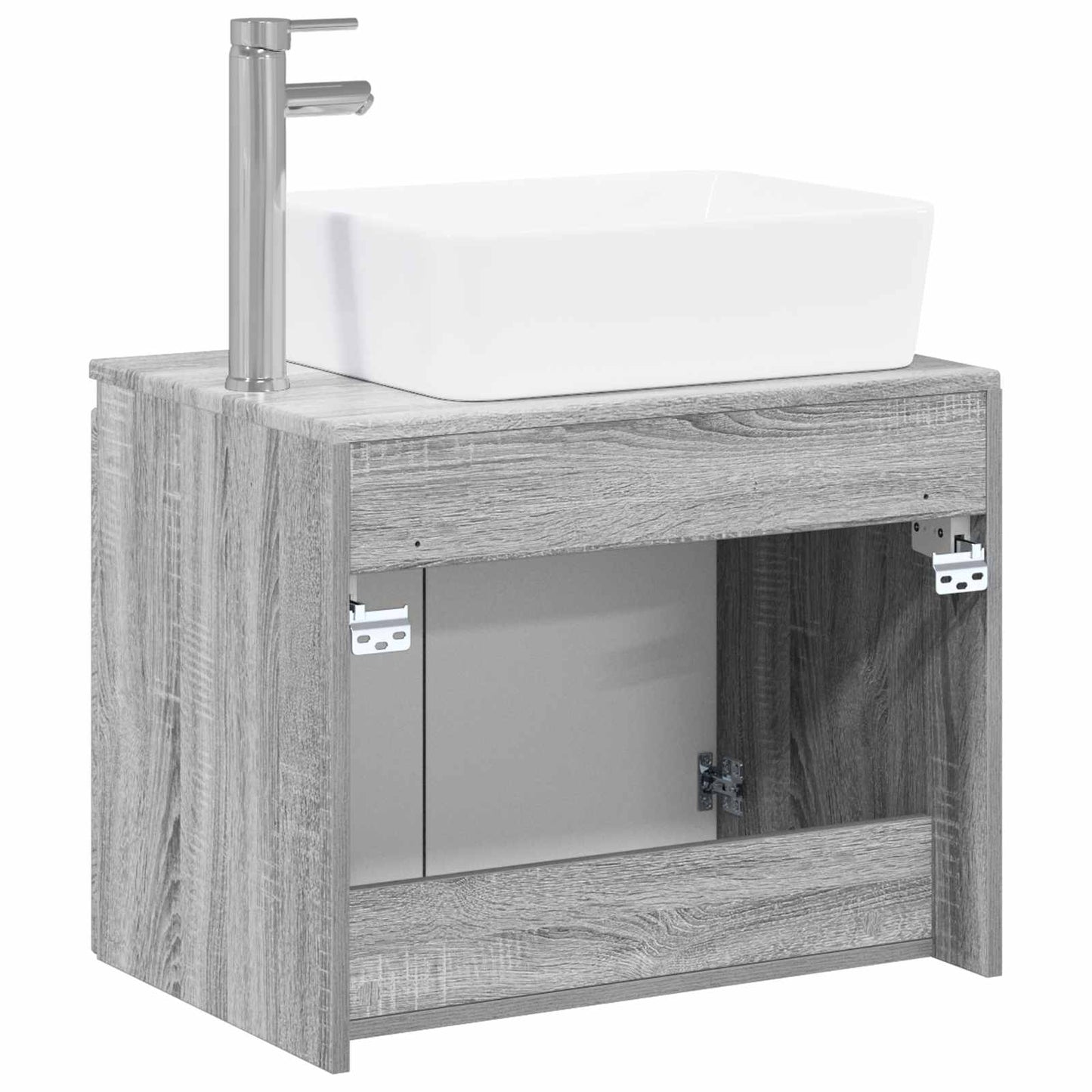 vidaXL Bathroom Furniture Set Grey Sonoma Engineered Wood