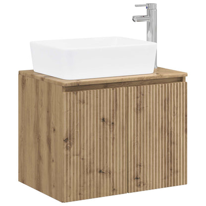 vidaXL Bathroom Furniture Set Artisan Oak Engineered Wood