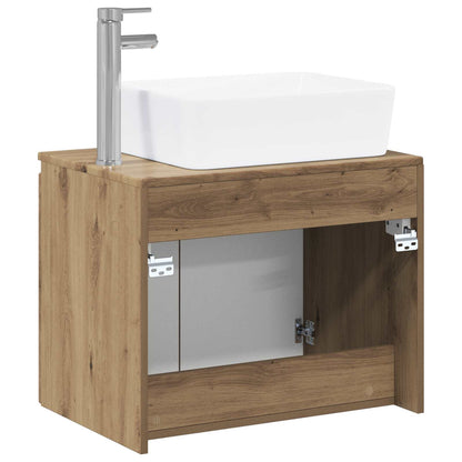 vidaXL Bathroom Furniture Set Artisan Oak Engineered Wood