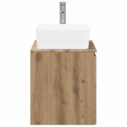 vidaXL Bathroom Furniture Set Artisan Oak Engineered Wood