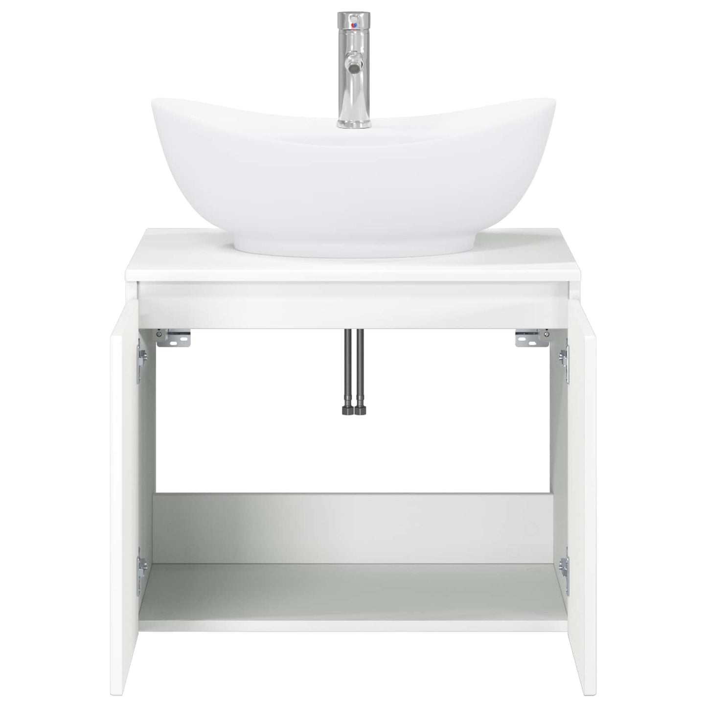 vidaXL Bathroom Furniture Set White Engineered Wood