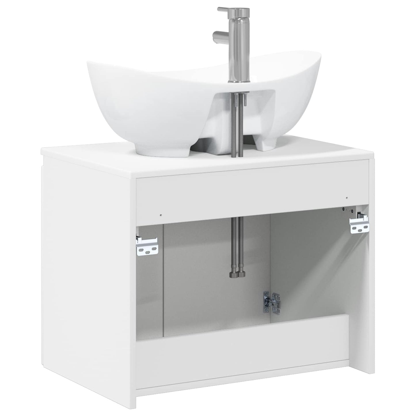 vidaXL Bathroom Furniture Set White Engineered Wood