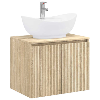 vidaXL Bathroom Furniture Set Sonoma Oak Engineered Wood