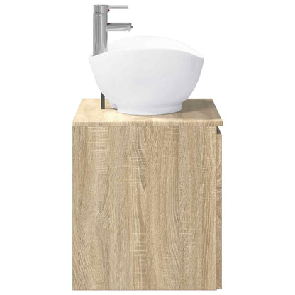 vidaXL Bathroom Furniture Set Sonoma Oak Engineered Wood