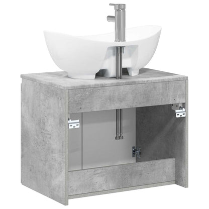 vidaXL Bathroom Furniture Set Concrete Grey Engineered Wood