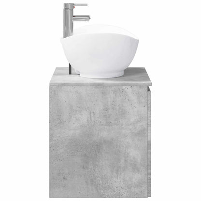 vidaXL Bathroom Furniture Set Concrete Grey Engineered Wood
