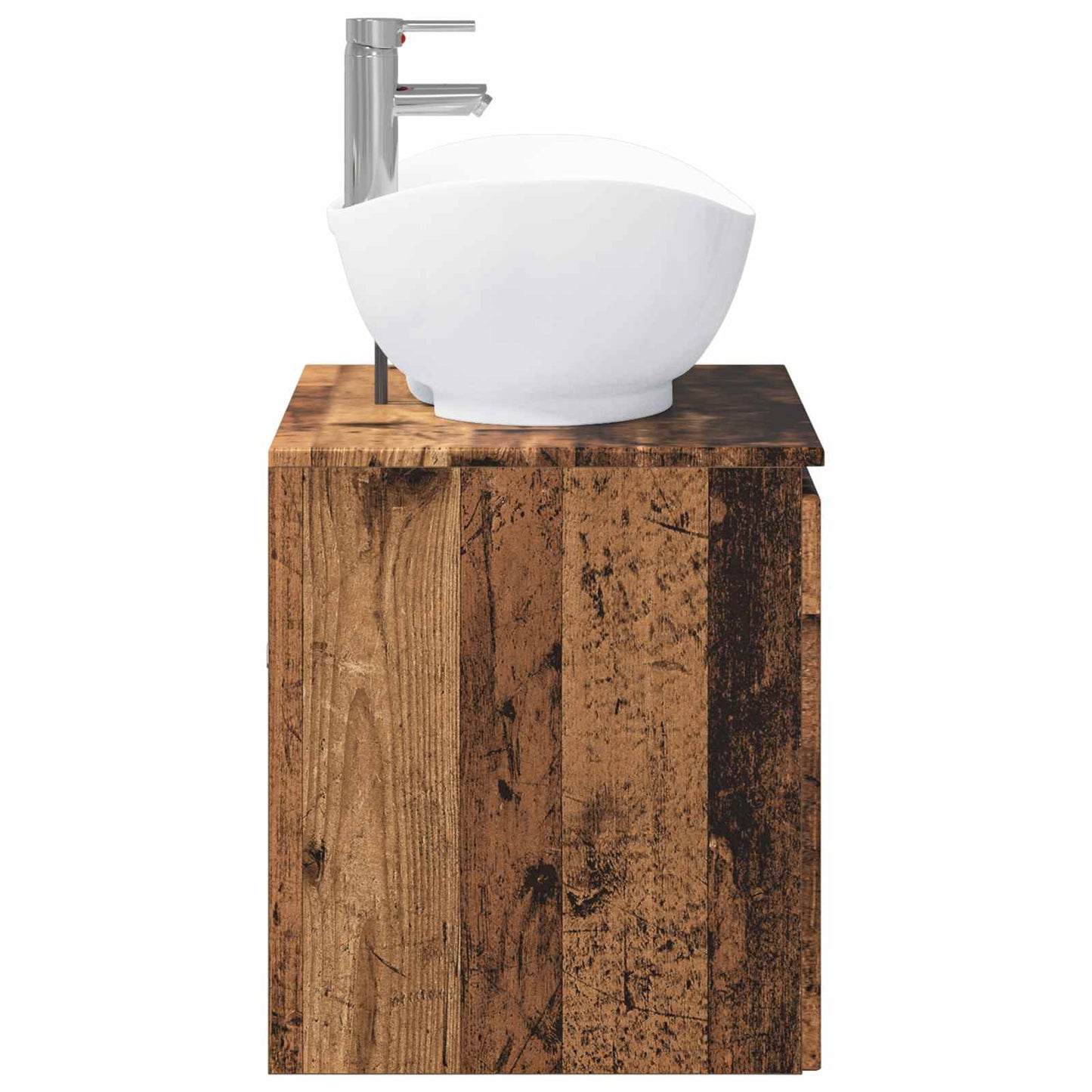 vidaXL Bathroom Furniture Set Old Wood Engineered Wood