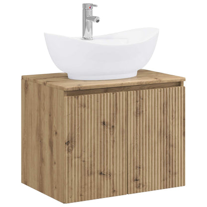 vidaXL Bathroom Furniture Set Artisan Oak Engineered Wood