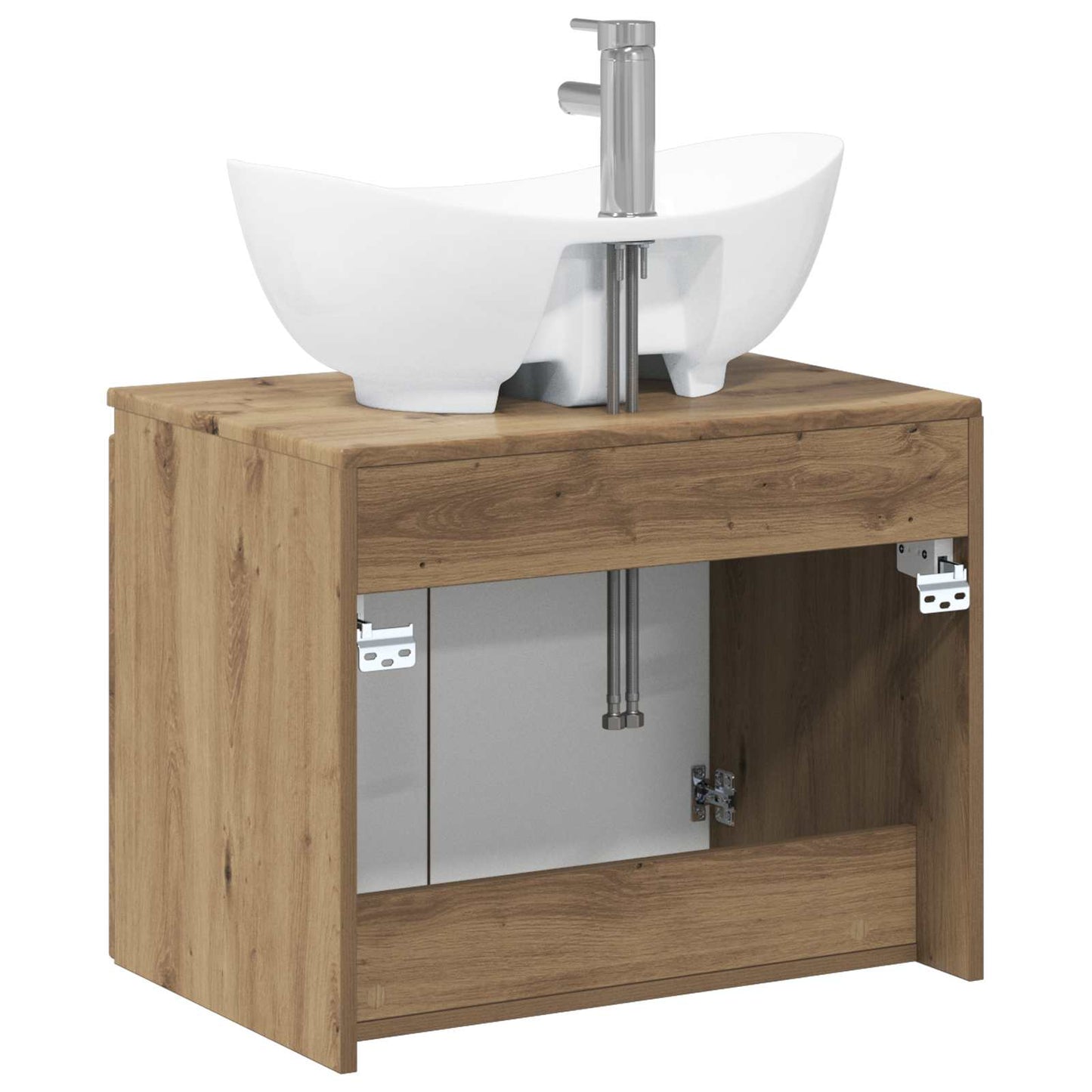 vidaXL Bathroom Furniture Set Artisan Oak Engineered Wood
