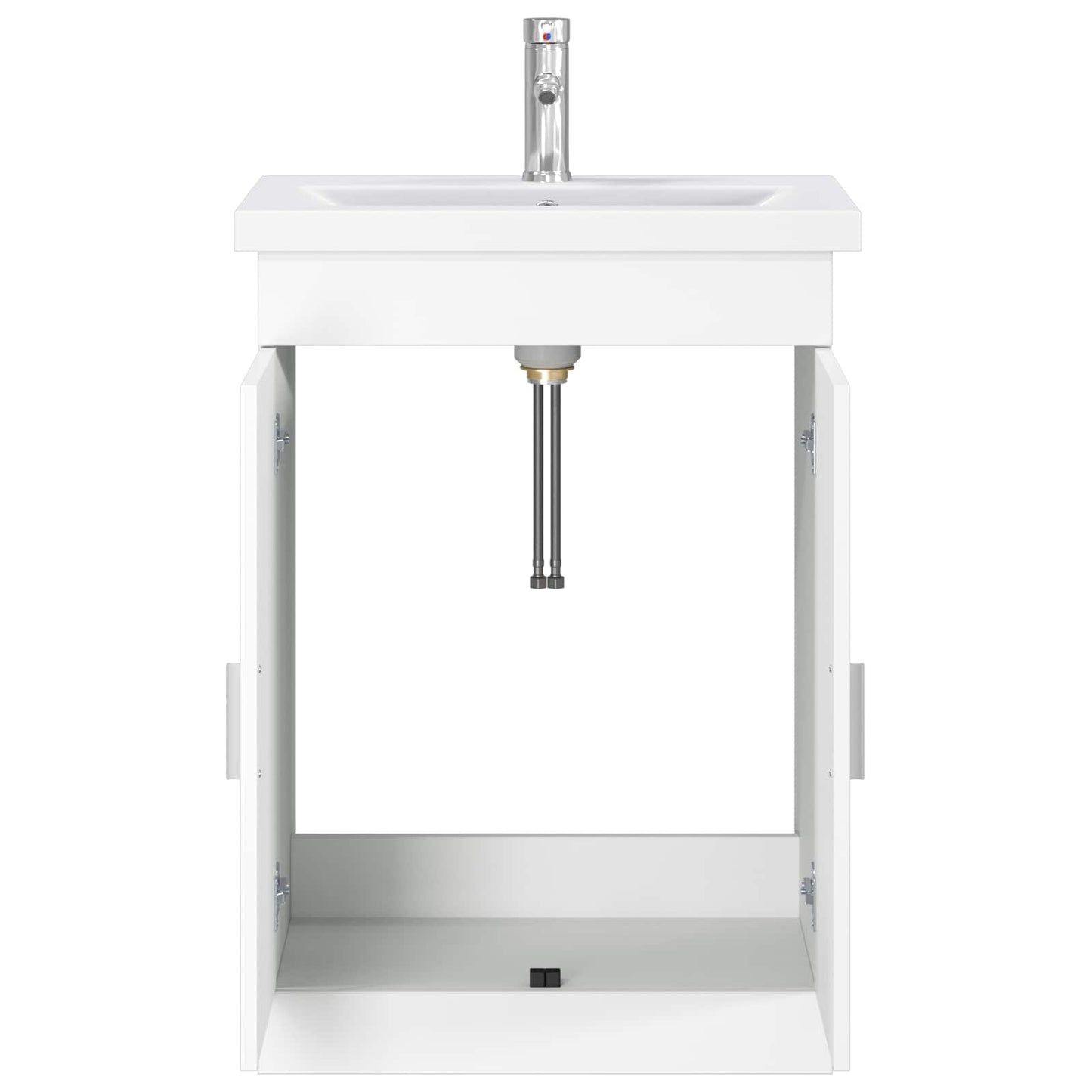 vidaXL Bathroom Furniture Set White 61 x 40 x 84.5 cm Engineered Wood