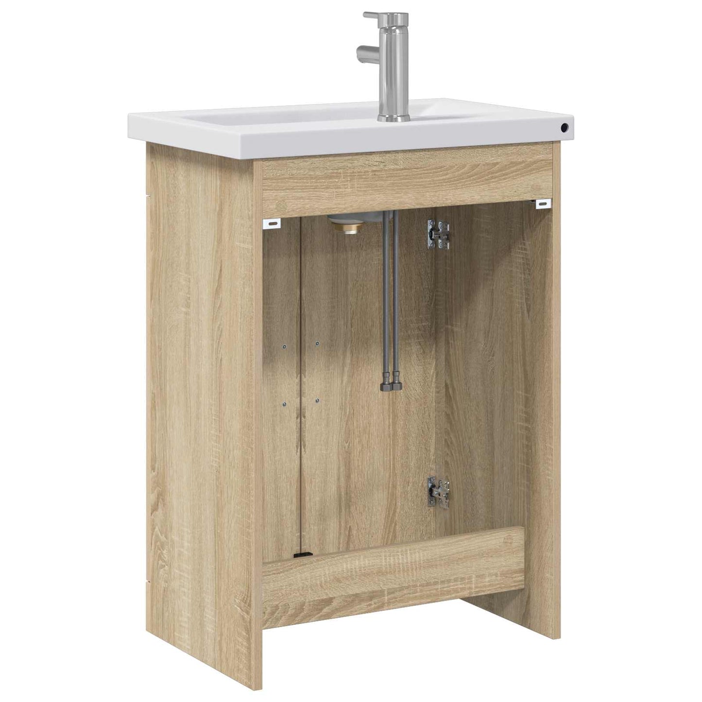 vidaXL Bathroom Furniture Set Sonoma Oak 61 x 40 x 84.5 cm
