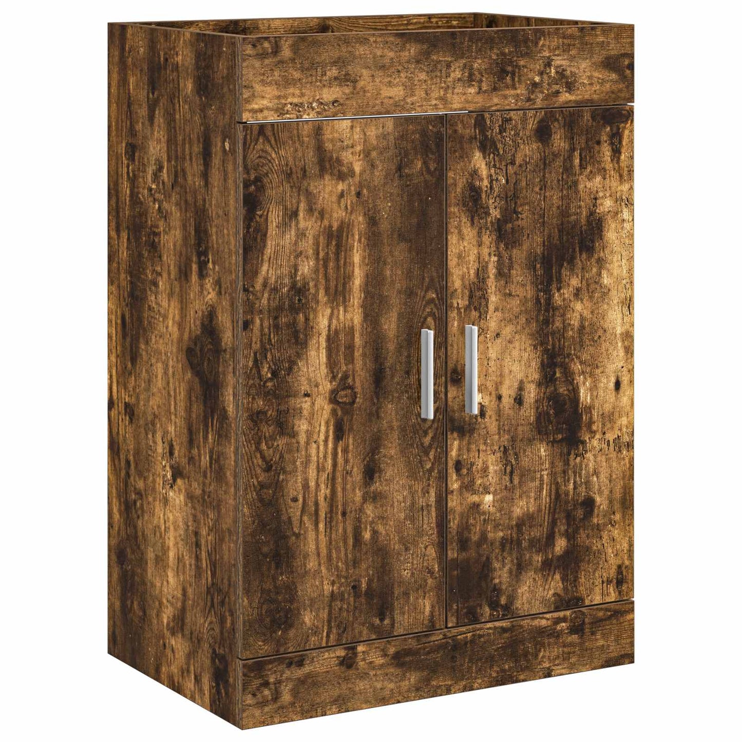 vidaXL Bathroom Furniture Set Smoked Oak 61 x 40 x 84.5 cm
