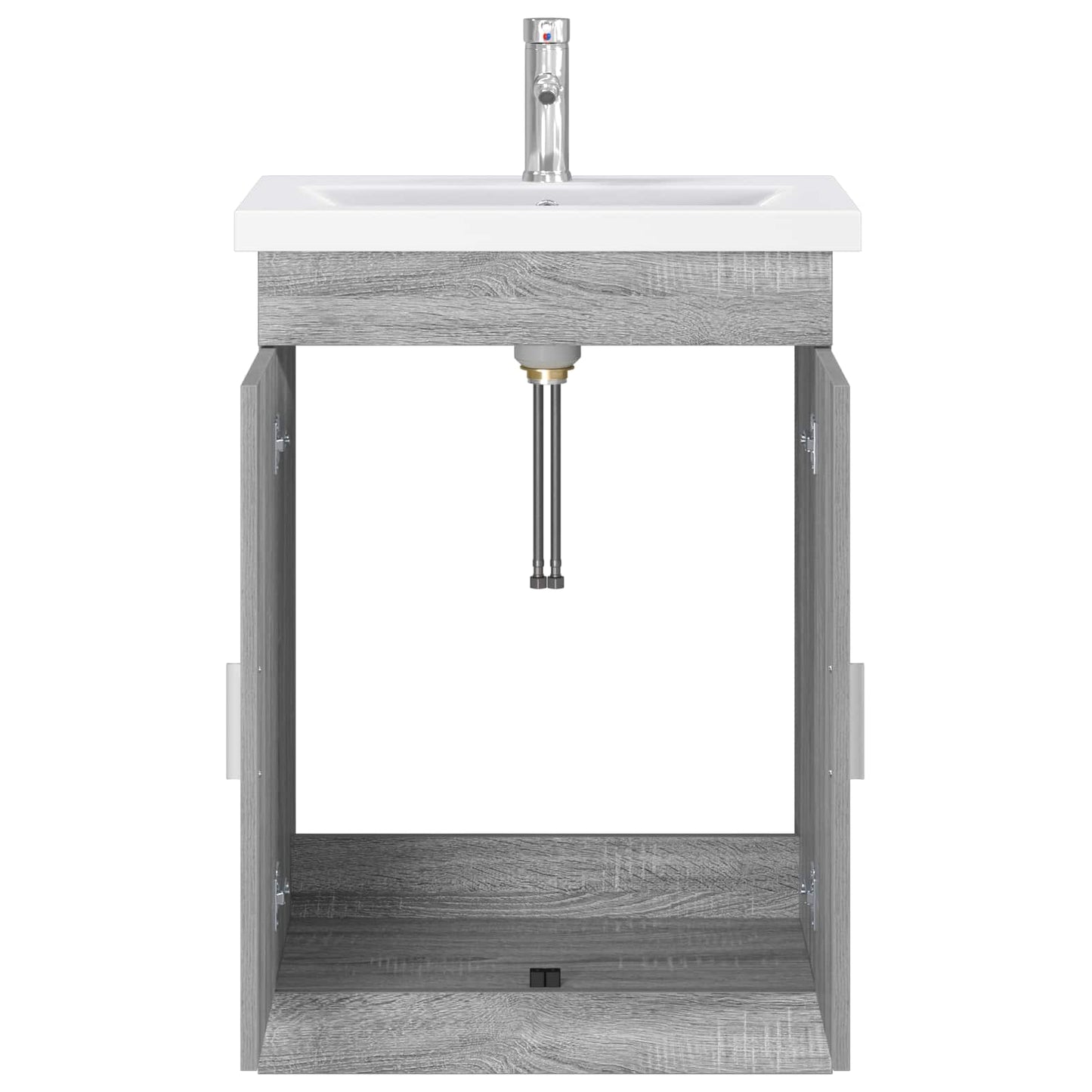 vidaXL Bathroom Furniture Set Grey Sonoma 61 x 40 x 84.5 cm