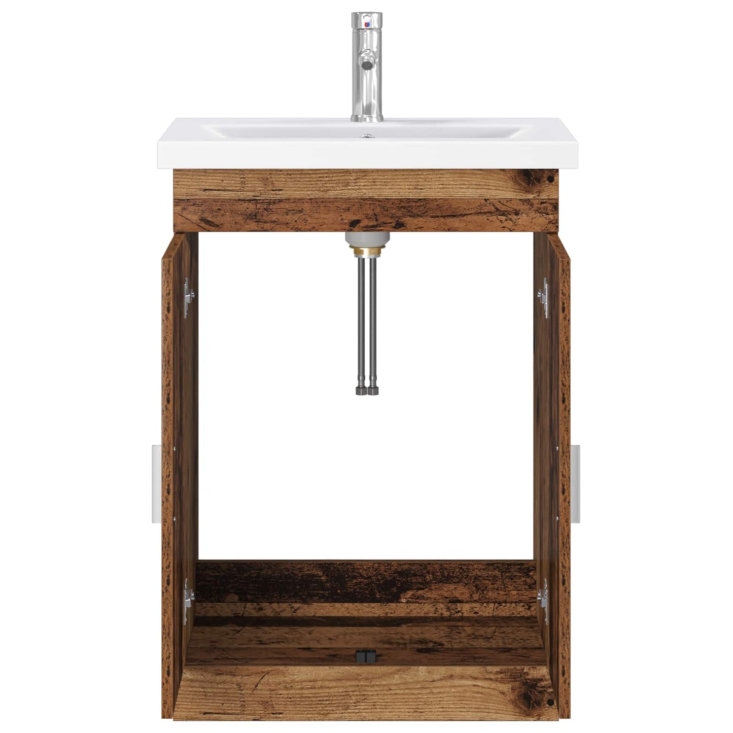 vidaXL Bathroom Furniture Set Old Wood 61 x 40 x 84.5 cm
