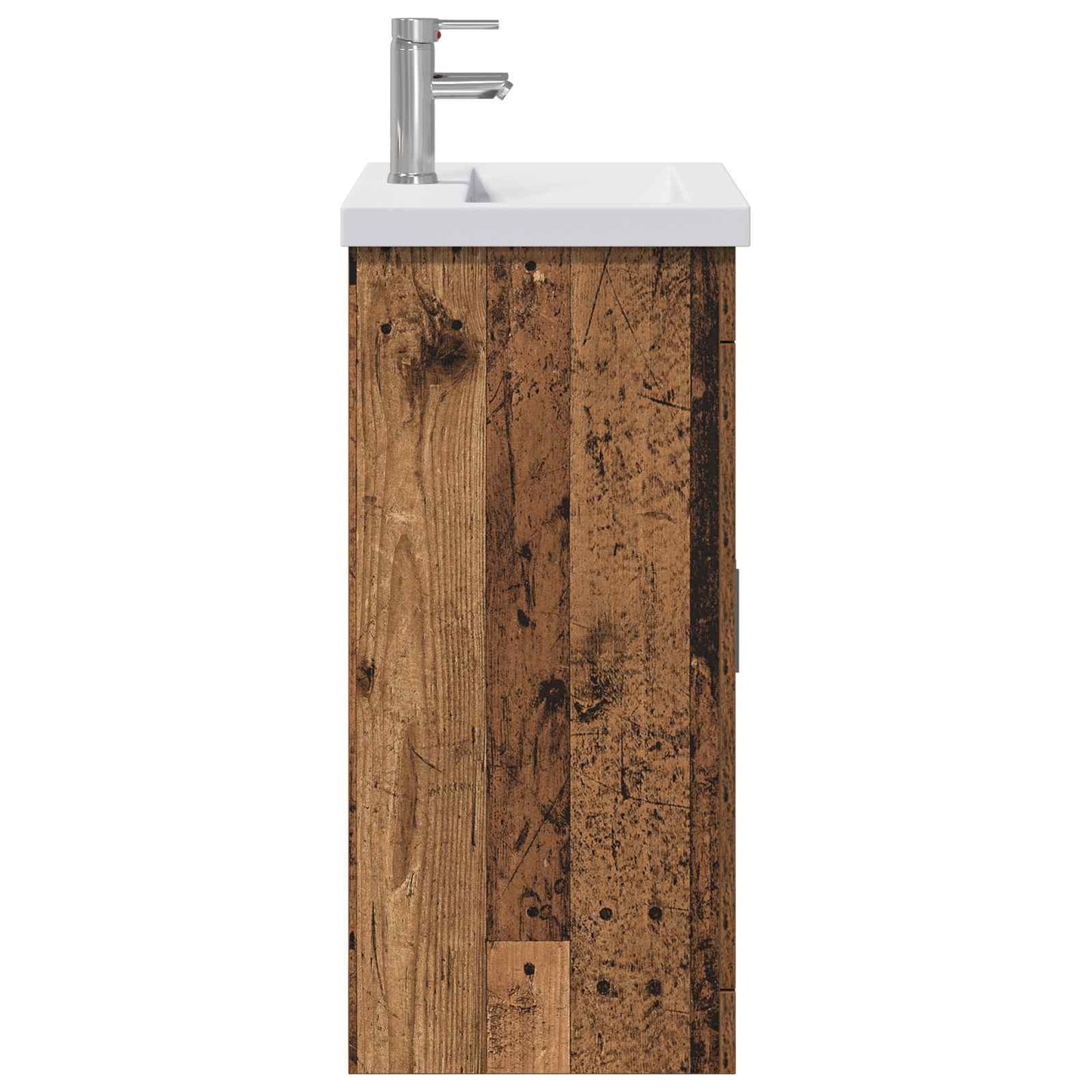 vidaXL Bathroom Furniture Set Old Wood 61 x 40 x 84.5 cm