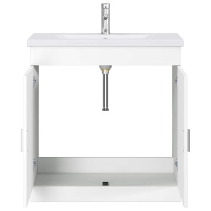 vidaXL Bathroom Furniture Set White 81 x 40 x 84.5 cm Engineered Wood