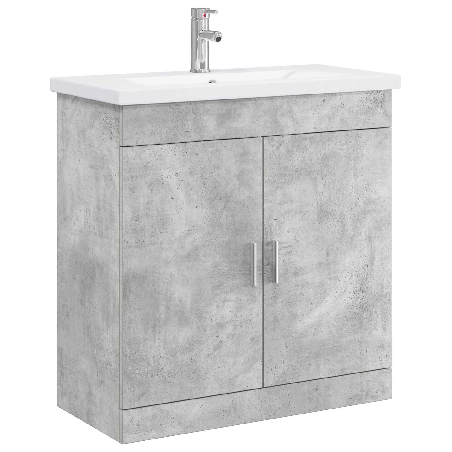 vidaXL Bathroom Furniture Set Concrete Grey 81 x 40 x 84.5 cm