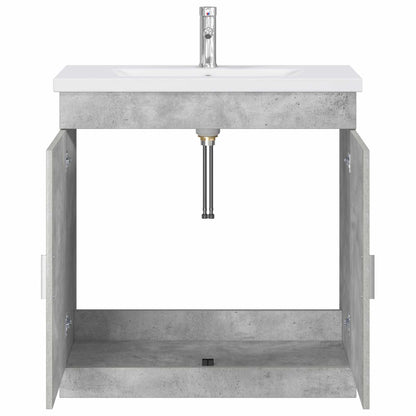 vidaXL Bathroom Furniture Set Concrete Grey 81 x 40 x 84.5 cm