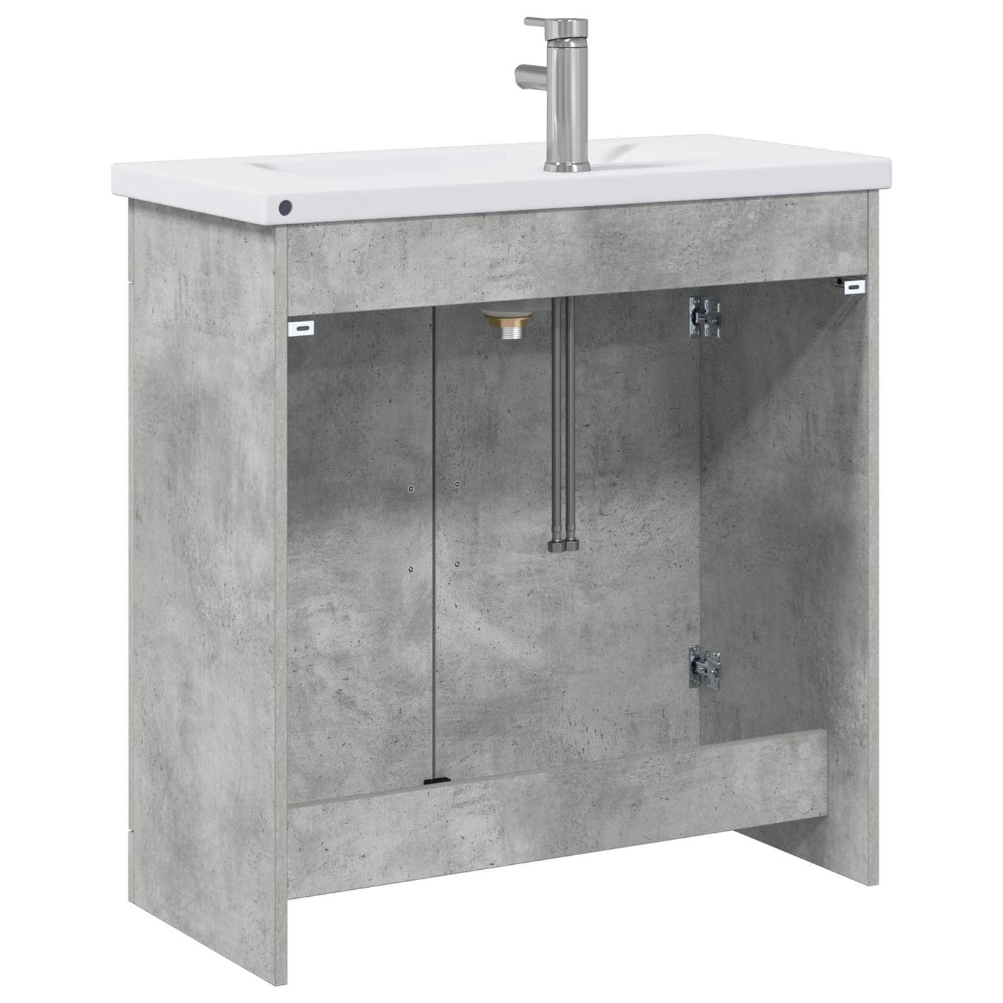vidaXL Bathroom Furniture Set Concrete Grey 81 x 40 x 84.5 cm