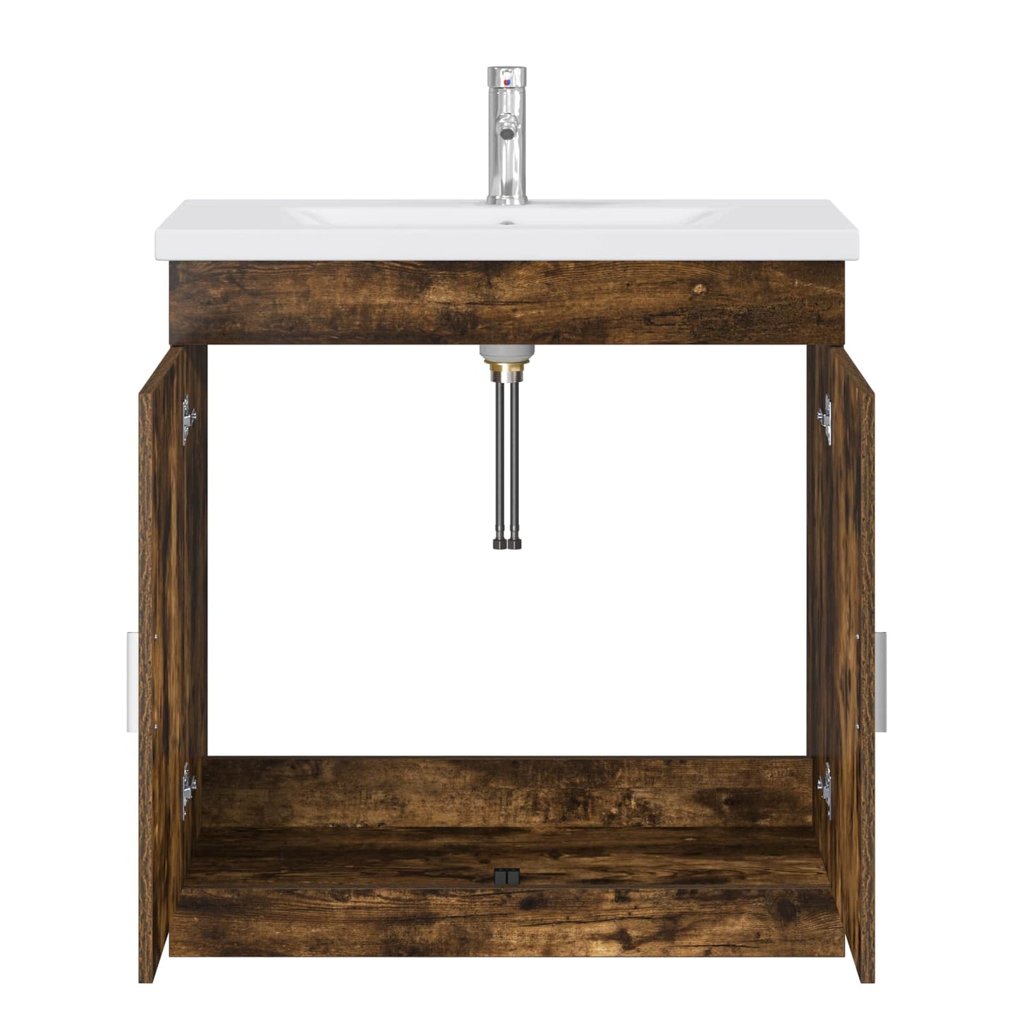 vidaXL Bathroom Furniture Set Smoked Oak 81 x 40 x 84.5 cm