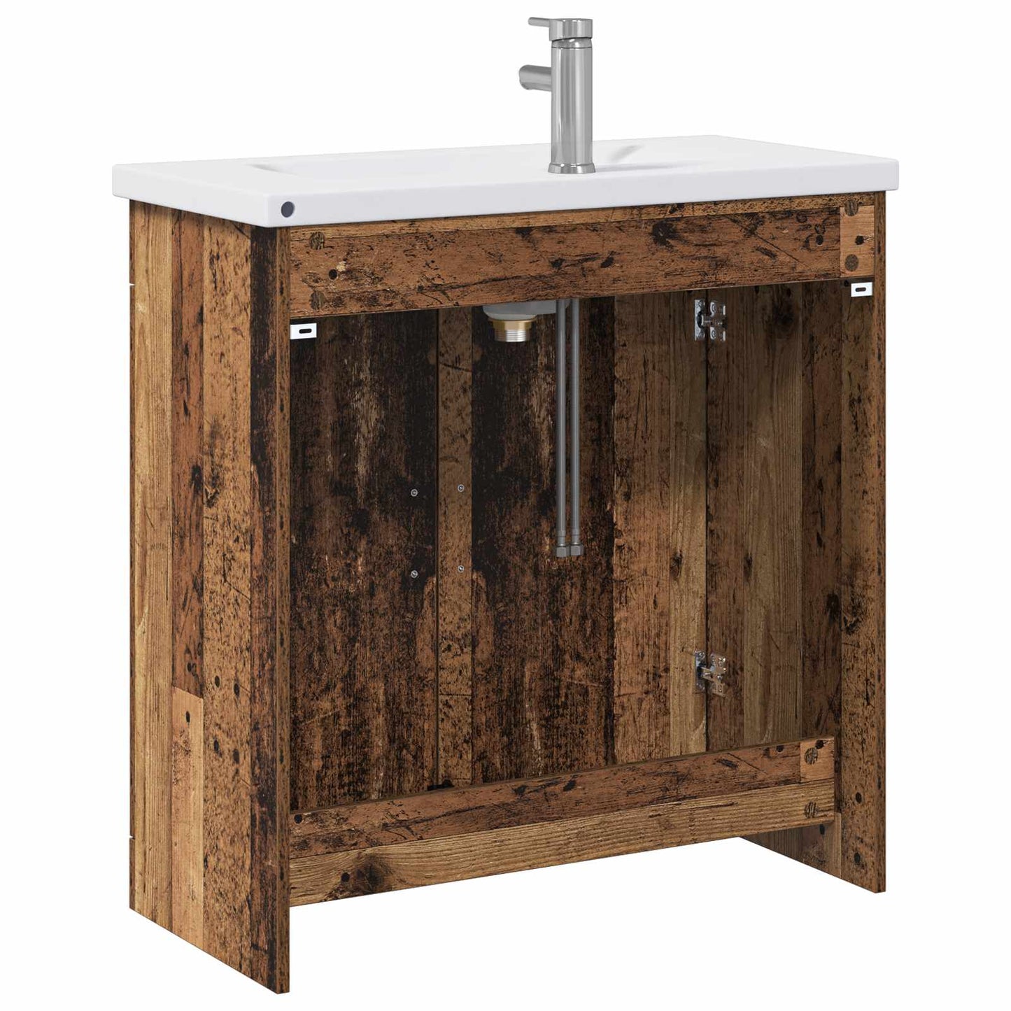 vidaXL Bathroom Furniture Set Old Wood 81 x 40 x 84.5 cm