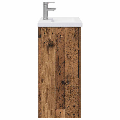 vidaXL Bathroom Furniture Set Old Wood 81 x 40 x 84.5 cm