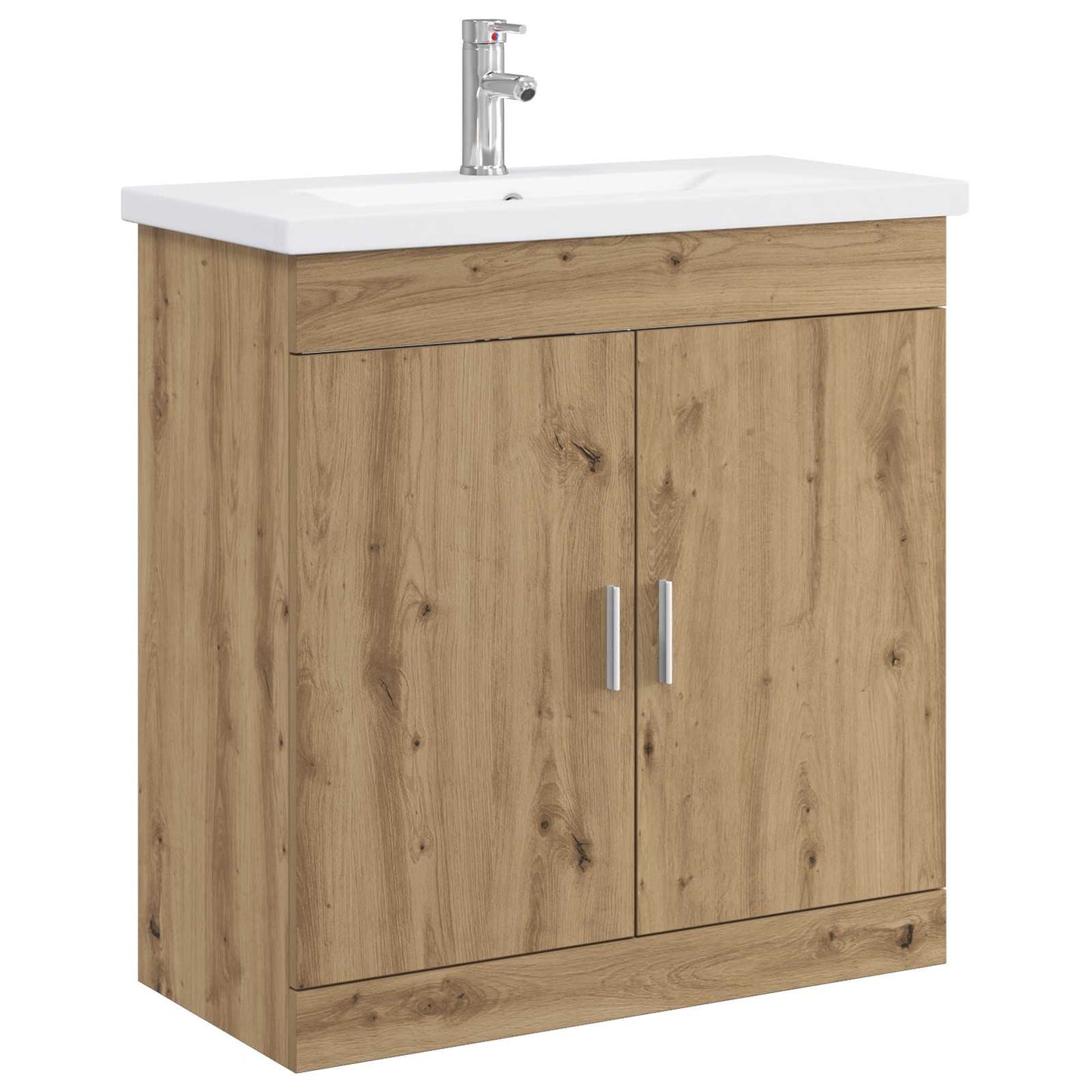 vidaXL Bathroom Furniture Set Artisan Oak 81 x 40 x 84.5 cm