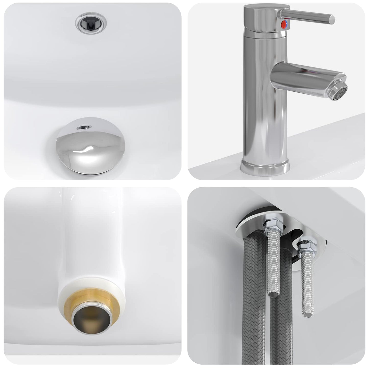 vidaXL Bathroom Furniture Set Sonoma Oak 61 x 40 x 84.5 cm