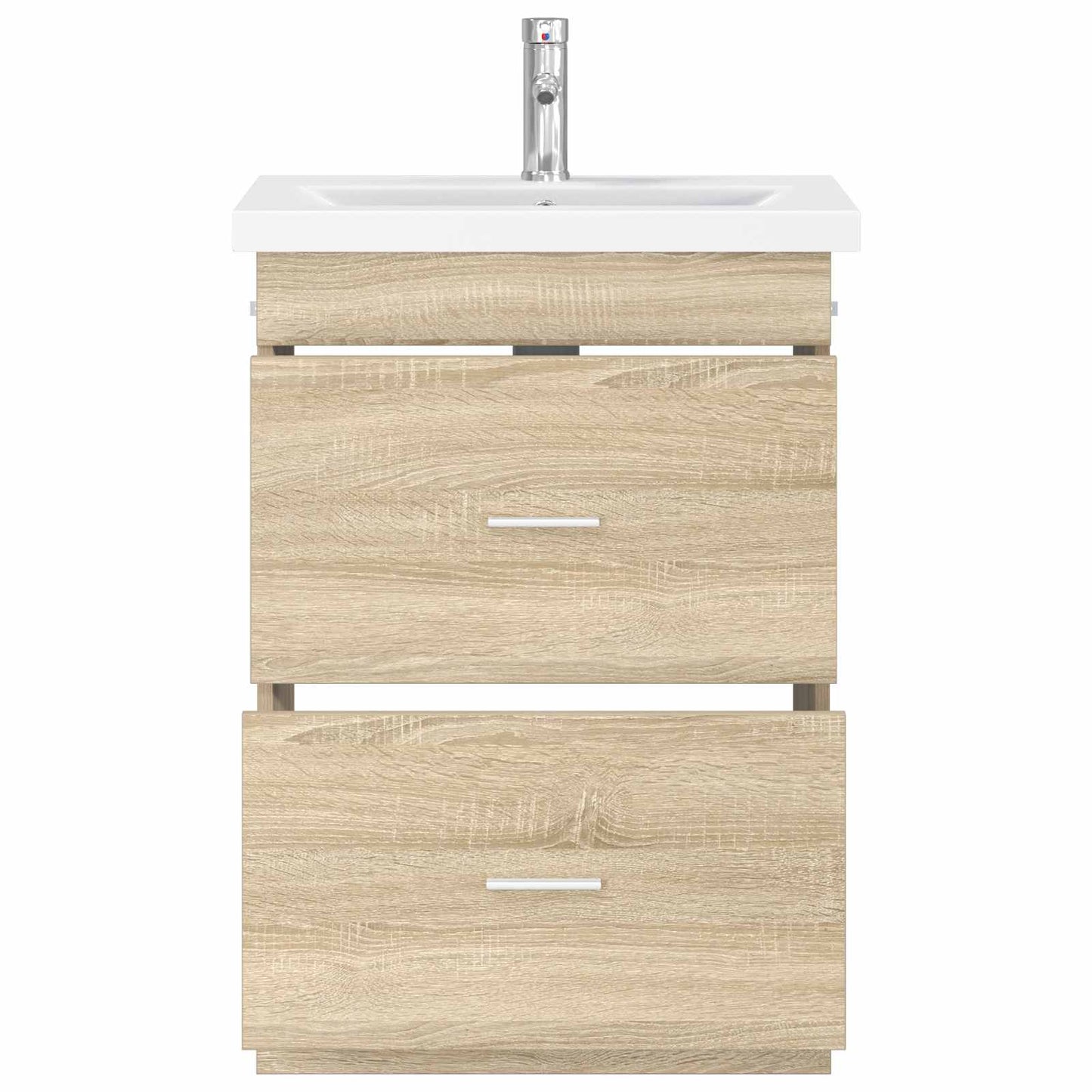 vidaXL Bathroom Furniture Set Sonoma Oak 61 x 40 x 84.5 cm