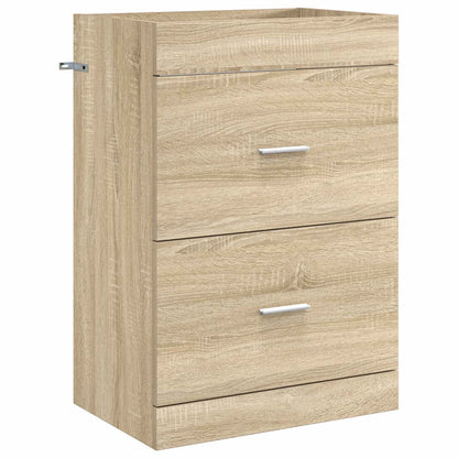 vidaXL Bathroom Furniture Set Sonoma Oak 61 x 40 x 84.5 cm