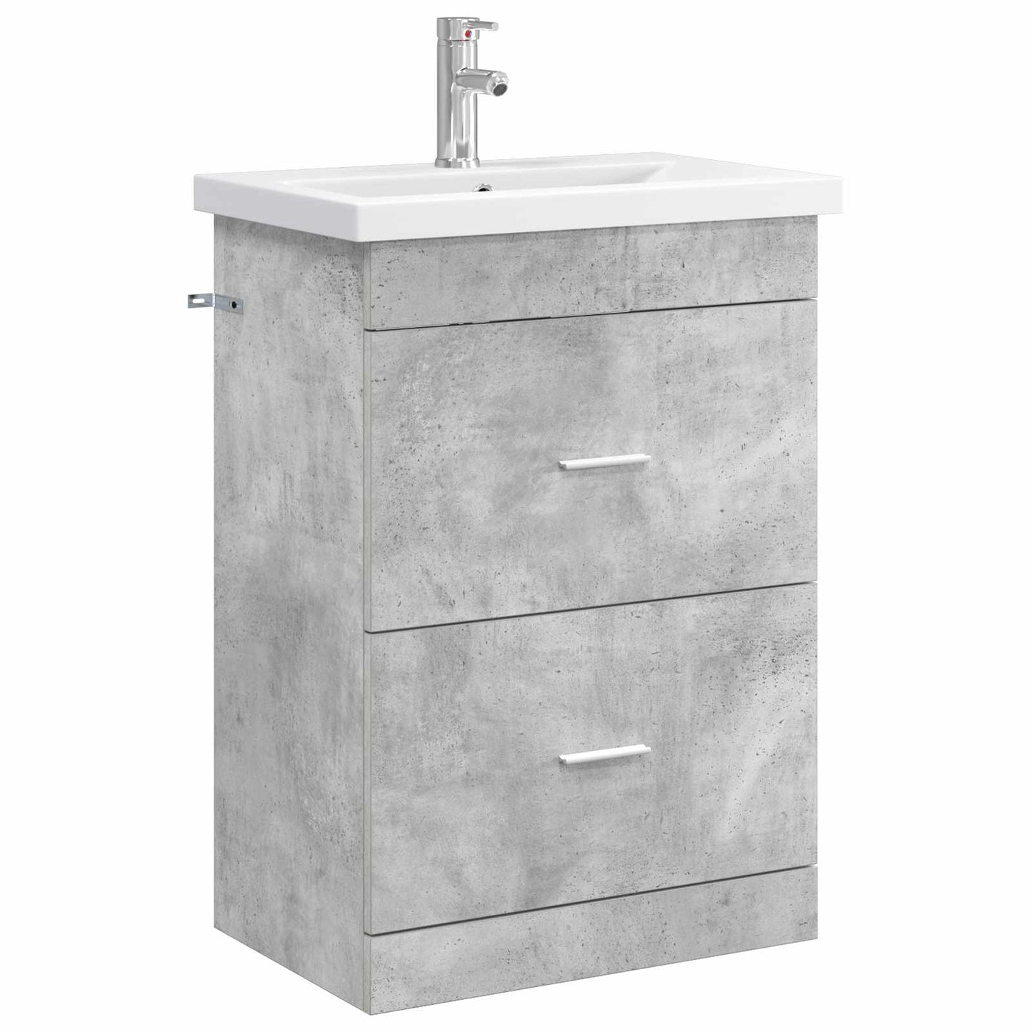 vidaXL Bathroom Furniture Set Concrete Grey 61 x 40 x 84.5 cm